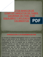 Aspectos Basicos de Comportamientos de Fases, Diagrama de Fase o de Equilibrio y Aplicaciones Ing. Yacimientos