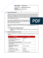 Product Disclosure Sheet: Description RM