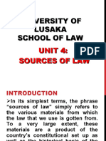 Legal Process Unit 4 Sources of Law