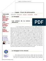 Le Langage - Cours de Philosophie - Ma Philo