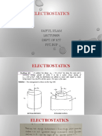 Electrostatics: Saiful Islam Lecturer Dept. of Ict FST, Bup