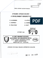 Dynamic Strain Waves-A Development Perspective: Army Armament Research, Development and Engineering Center