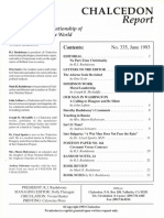 Chalcedon Report 1993 June: Dealing With The Relationship of Christian Faith To The World