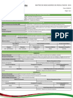 Fichas de Indicadores de Resultados 2016