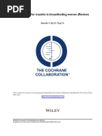 Antibiotics For Mastitis in Breastfeeding Women (Review) : Jahanfar S, NG CJ, Teng CL