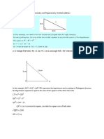 Geometry and Trigonometry