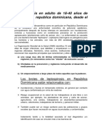 Leptospirosis en Republica Dominicana Desde El 2014, Modificado