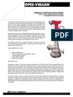 Product Specification Sheet: Outlet Entry Combined Pressure Reducing & Desuperheatering Valves (PRDS)