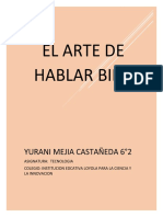 La Importancia Del Hablar Bien Docente Ayudaaa Yurani Mejia Castañeda 6°2