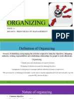 Organizing Organizing: Unit-3 MG 6851 - Principles of Management