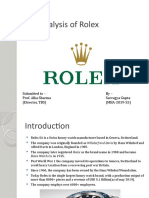 STP Analysis of Rolex