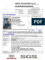 0717 Goods Hydraulic Elevator Cargo Lift PDF