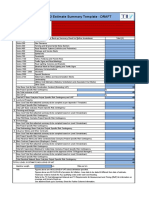 TII Level 3 Estimate Summary Template - DRAFT