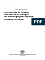 Methodology For Baseline and Additionality Analysis For Multiple Project Categories