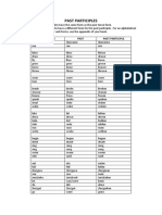 Past Participles: Base Form Past Past Participle