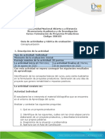 Guia de Actividades y Rúbrica de Evaluación - Unidad 1 - Fase 1 Conceptualización