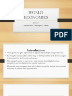 World Economies: Prepared by Mr. Tony Angelo C. Alvaran