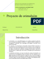 Presentación Proyecto Orimulsion 1