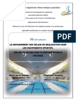 Le Depassement Des Delais de Realisation Dans Les Equipements Sportifs PDF