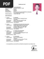 Curriculum Vitae Personal Detail