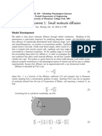 Lab Assignment 1: Small Molecule Diffusion: Model Development