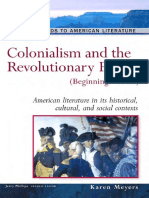 Karen Meyers - Colonialism and The Revolutionary Period - (Beginnings-1800) (Background To American Literature) (2005) PDF