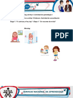 Evidence Consolidation Activity