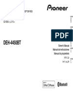 DEH-4450BT - Owners Manual PDF