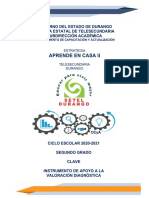 2do Grado Clave Instrumento de Apoyo Al Diagnóstico Dcya 20-21