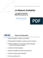 Tutorial On Network Availability: Dr. Patrick Trischitta KDDI-SCS America, Inc