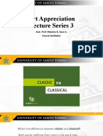 Art Appreciation Lecture Series 3: Asst. Prof. Maximo B. Sauz Jr. Course Facilitator