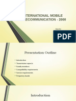 International Mobile Telecommunication - 2000: Made By: Amrutha Raj ECE, VII Semester 1020902816