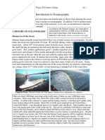 Geo 303 Lecture 01 Introduction To Oceanography PDF