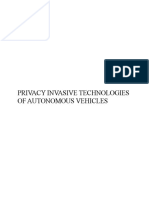 Privacy Invasive Technologies of Autonomous Vehicles