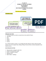 Sectors of Indian Economy-Notes