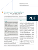 Acute Respiratory Distress Syndrome: V Mccormack, BSC Med Sci MBCHB Frca and S Tolhurst-Cleaver, MBCHB MRCP Fficm