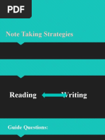 Note Taking Strategies Students Reference