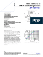 650 KHZ /1.3 MHZ Step-Up PWM Dc-To-Dc Switching Converters