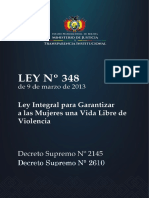 LEY 348 para Garantizar Una Vida Libre de Violencia Ultimo PDF