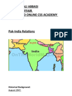 Pak India Relation