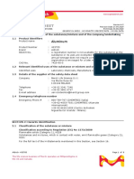 Safety Data Sheet: Aluminum