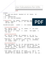 Light Loss Factor Calculations For LEDs