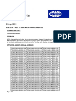 FG Wilson Service Bulletin: SB 0046 - PCA