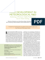 Agile Development in Meteorological R&D