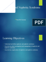 Nephrotic and Nephritic Syndrome: Med5010 Lecture