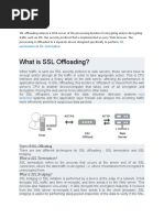 What Is SSL Offloading?: SSL Acceleration SSL Termination