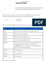 Microsoft Excel Shortcut Keys PDF