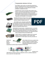 Componentes Internos de La Computadora