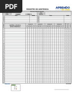 Registro de Asistencia - Nuevo PDF