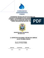 Especificaciones Tecnicas Electromecanicas